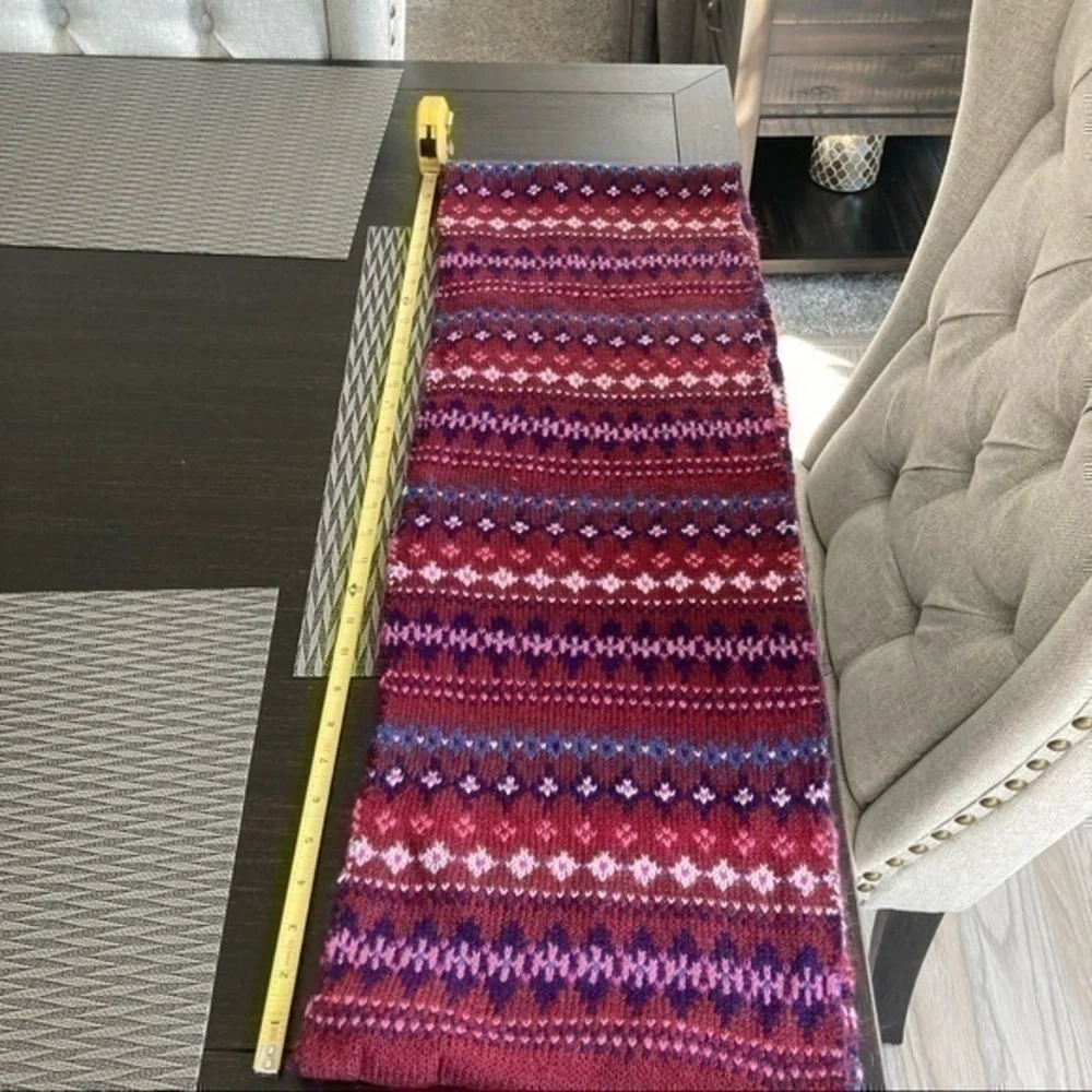 💋 SO Kohl’s fairisle infinity knit winter ski scarf 🧣